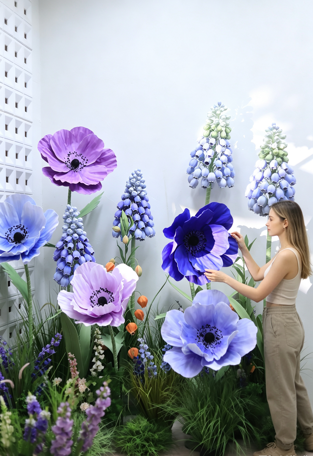 Artificial Flowers Home Decor Anemone