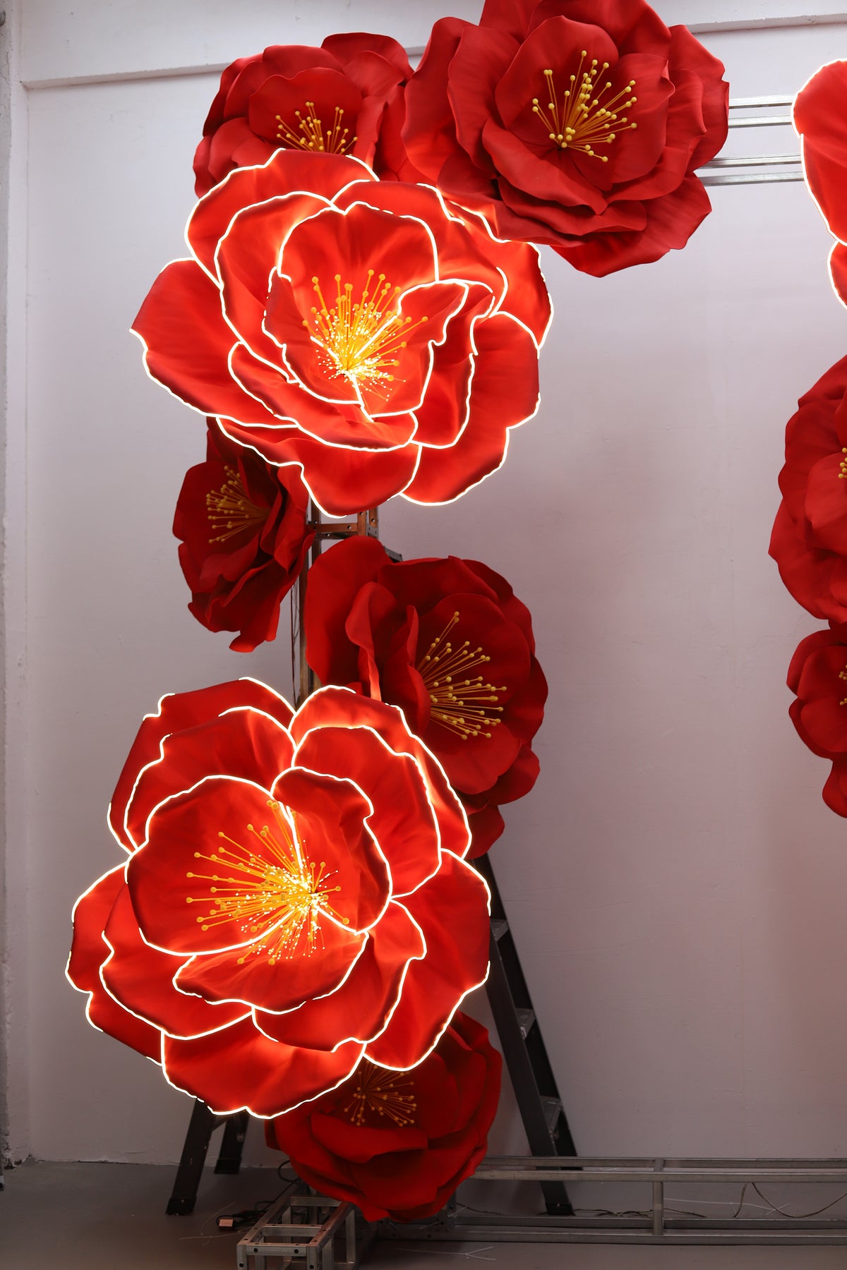 Wedding Backdrop Glowing Camellia