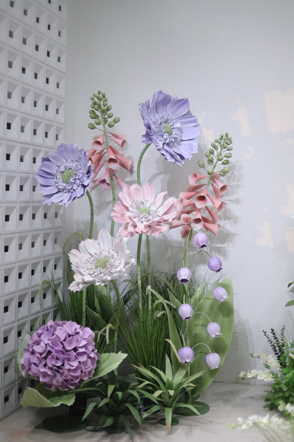Artificial Flowers Home Decor Scabiosa