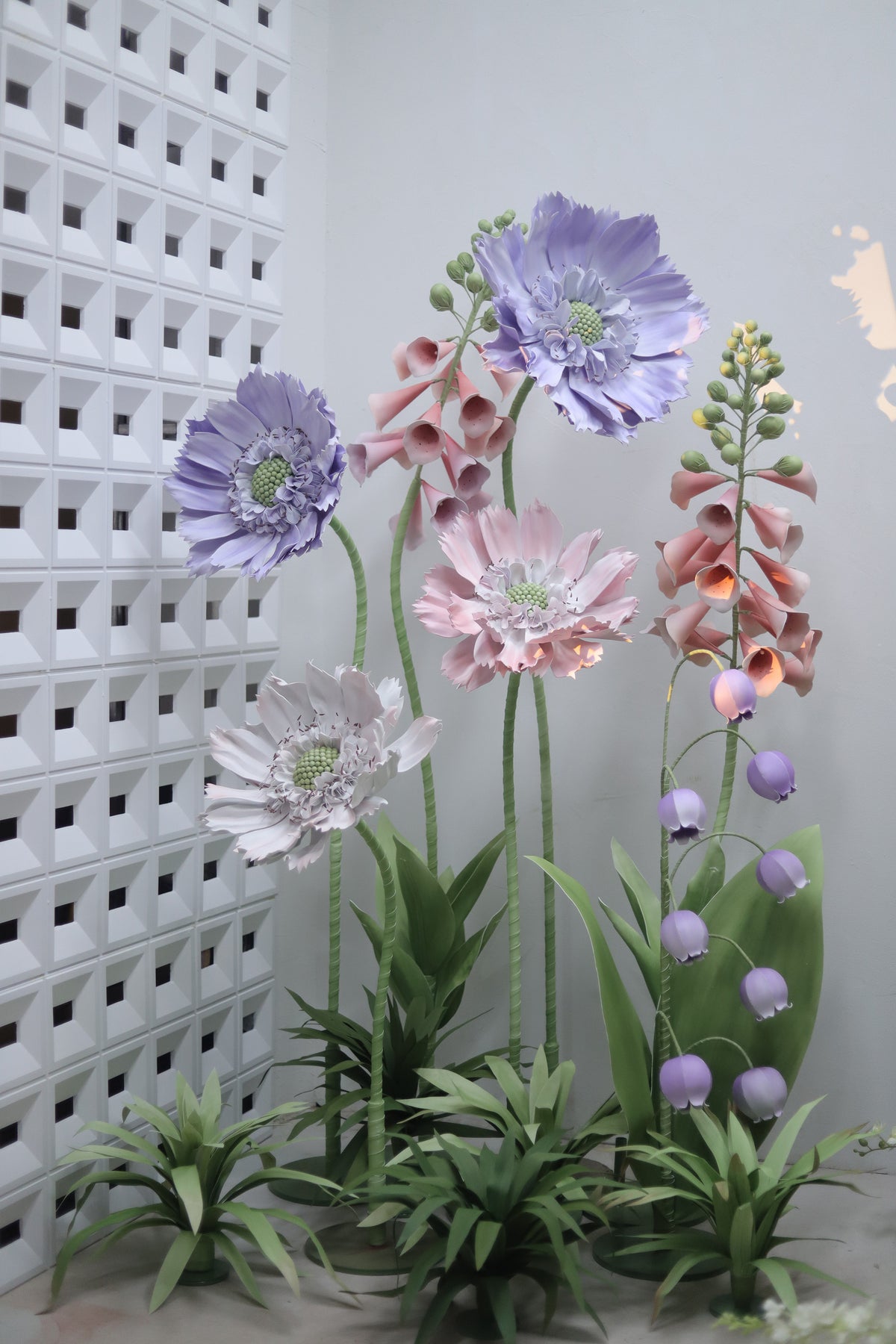 Artificial Flowers Home Decor Scabiosa