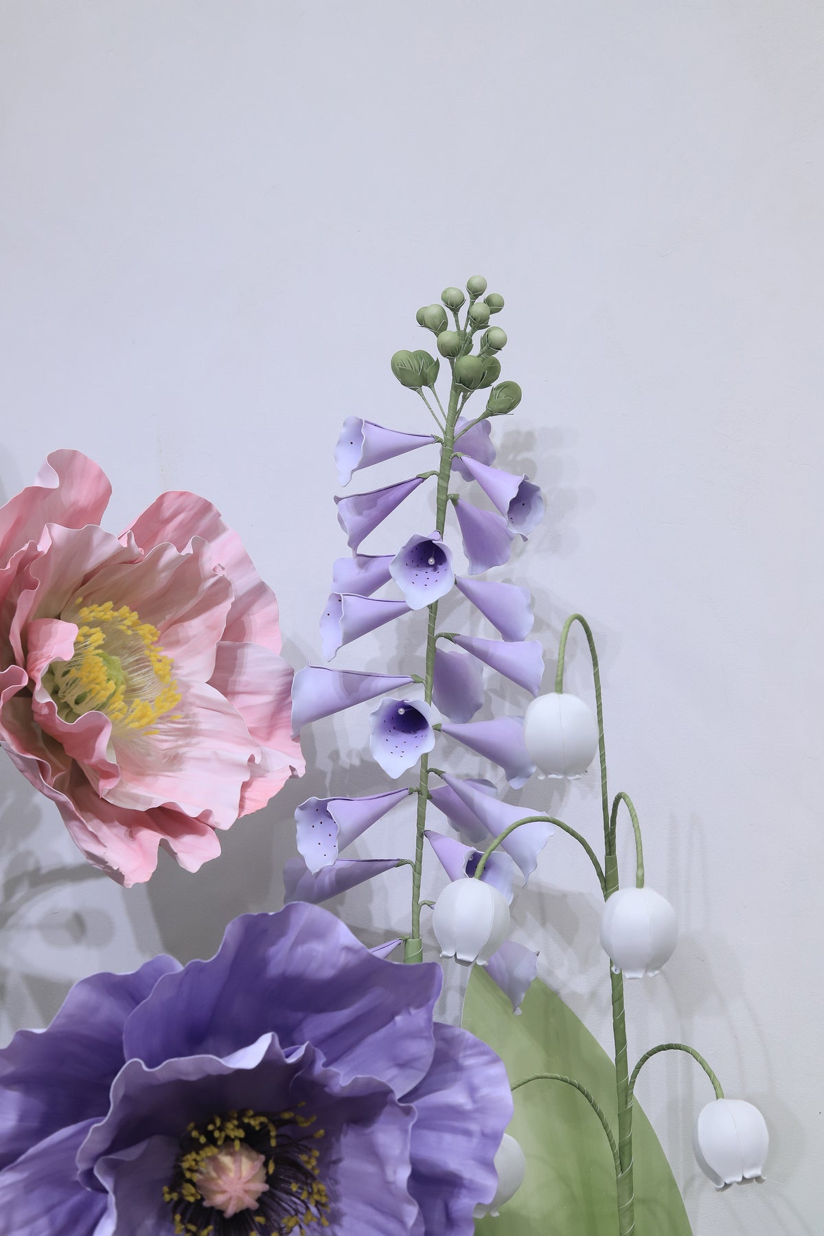 Artificial Flowers Home Decor Purple foxglove