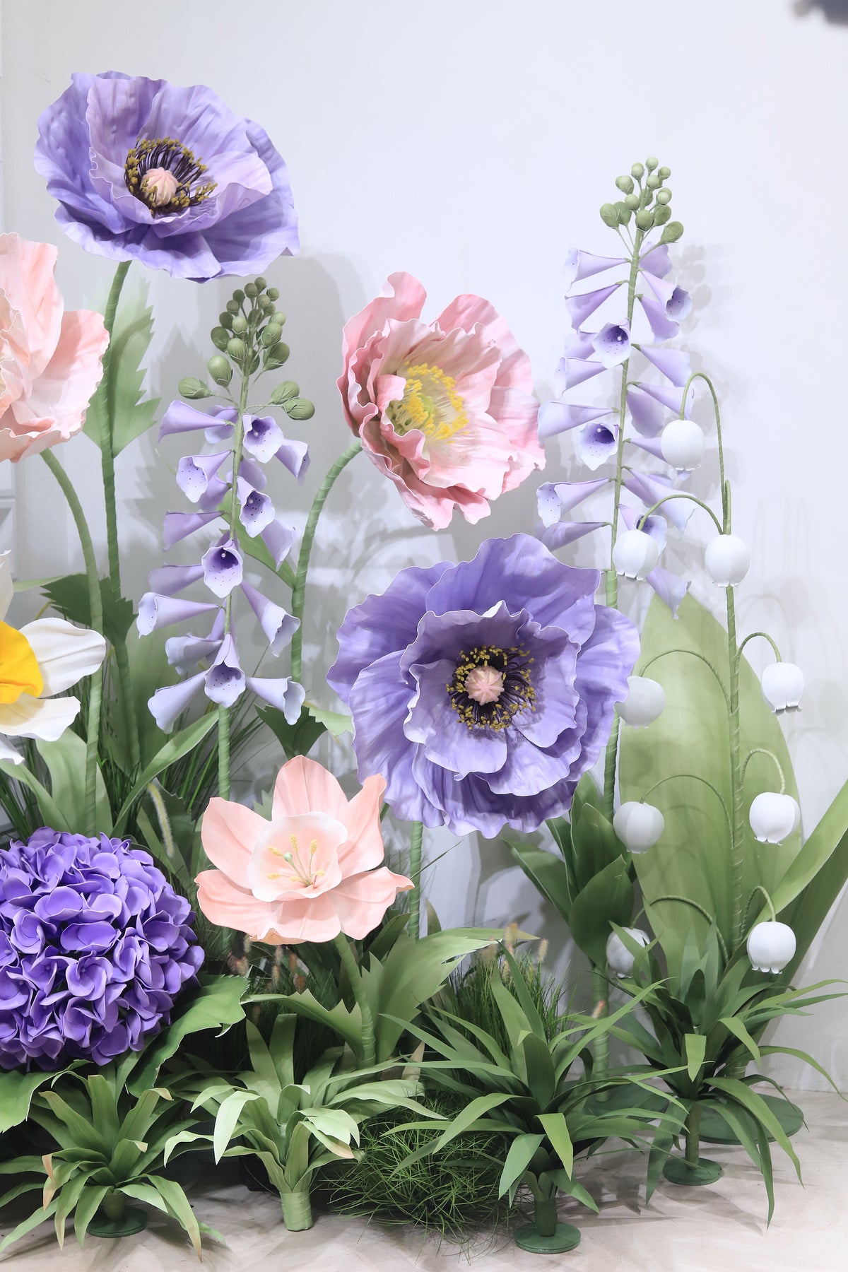 Artificial Flowers Home Decor Purple foxglove