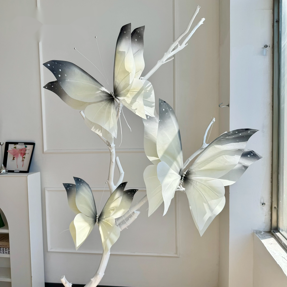 Large Paper Butterfly Flower Art6