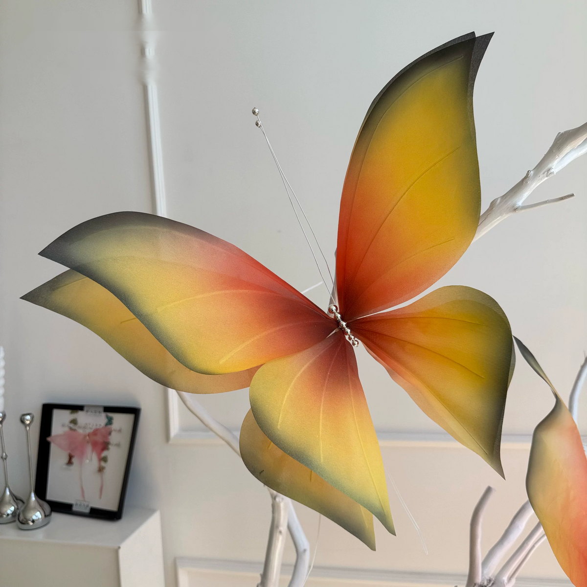 Large Paper Butterfly Flower Art5
