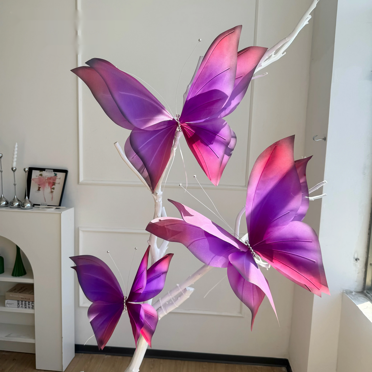 Large Paper Butterfly Flower Art6
