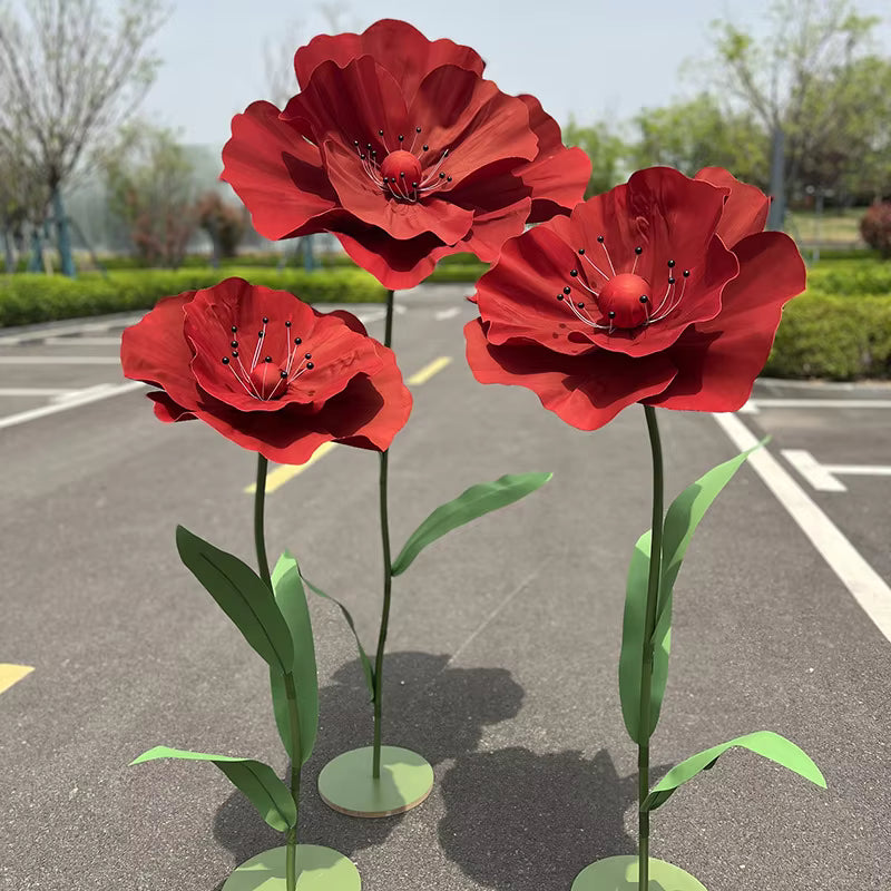 Giant Artificial Flowers Poppy