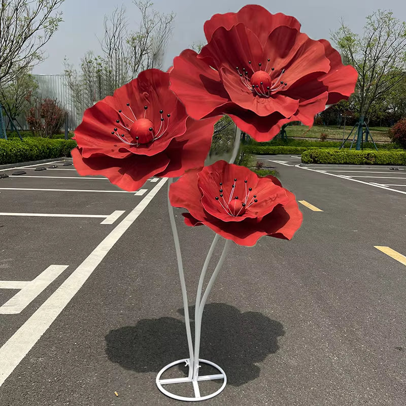 Giant Artificial Flowers Poppy